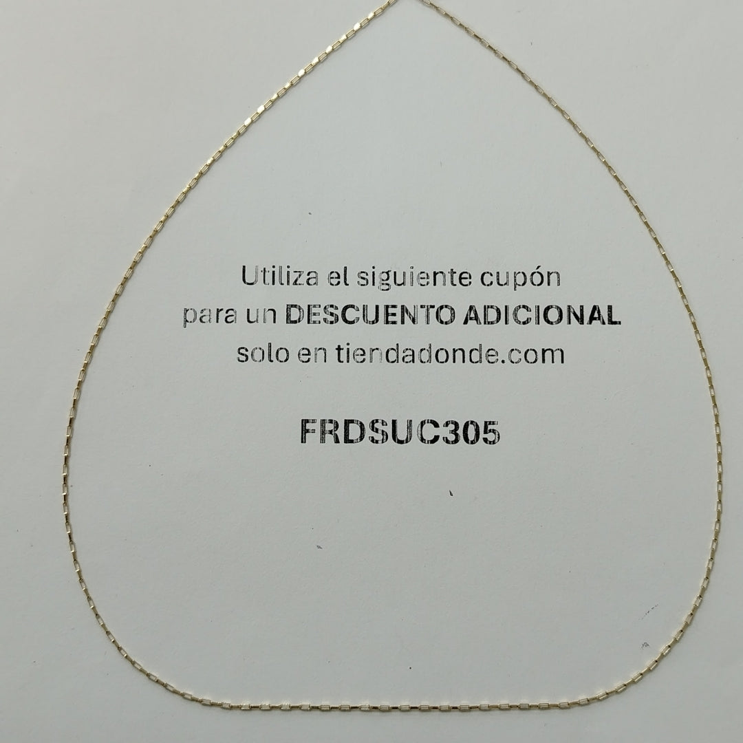 CADENA ORO 14 K 1,50 GRMS (SEMINUEVO)