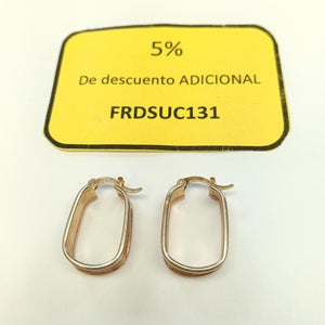 ARRACADAS PAR ORO,ORO COMBINADO 14 K 3,50 GRMS (SEMINUEVO)
