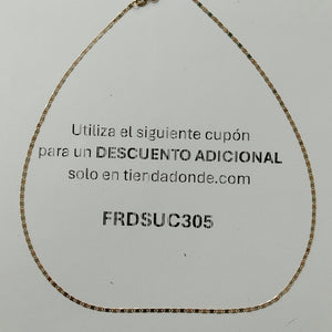 CADENA ORO 14 K 0.4 GRMS (SEMINUEVO)