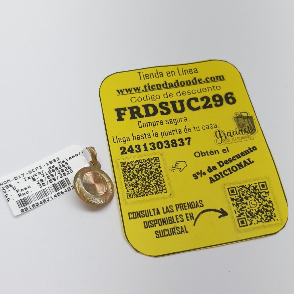 MEDALLA PERSONAL ORO 10 K 0.9 GRMS (SEMINUEVO)