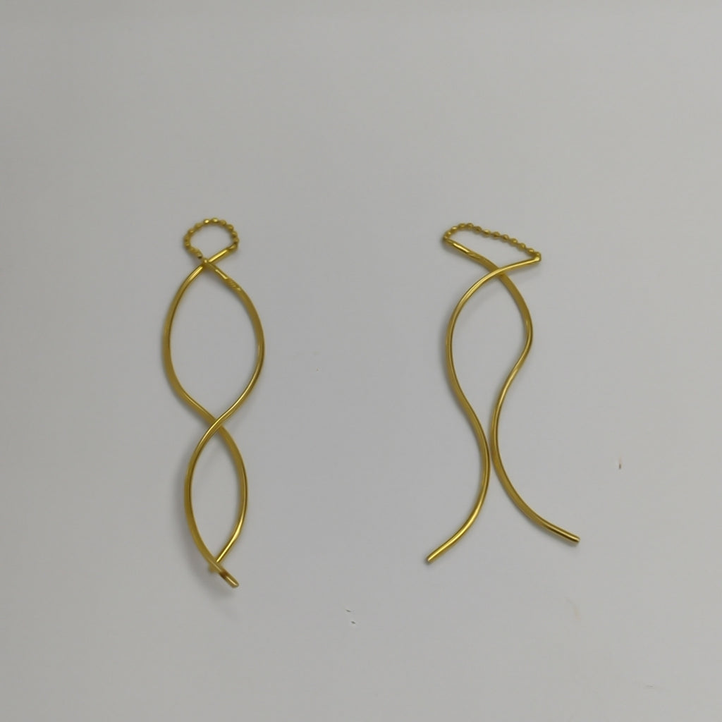 VIOLADORES PAR ORO 14 K 2,10 GRMS (SEMINUEVO)