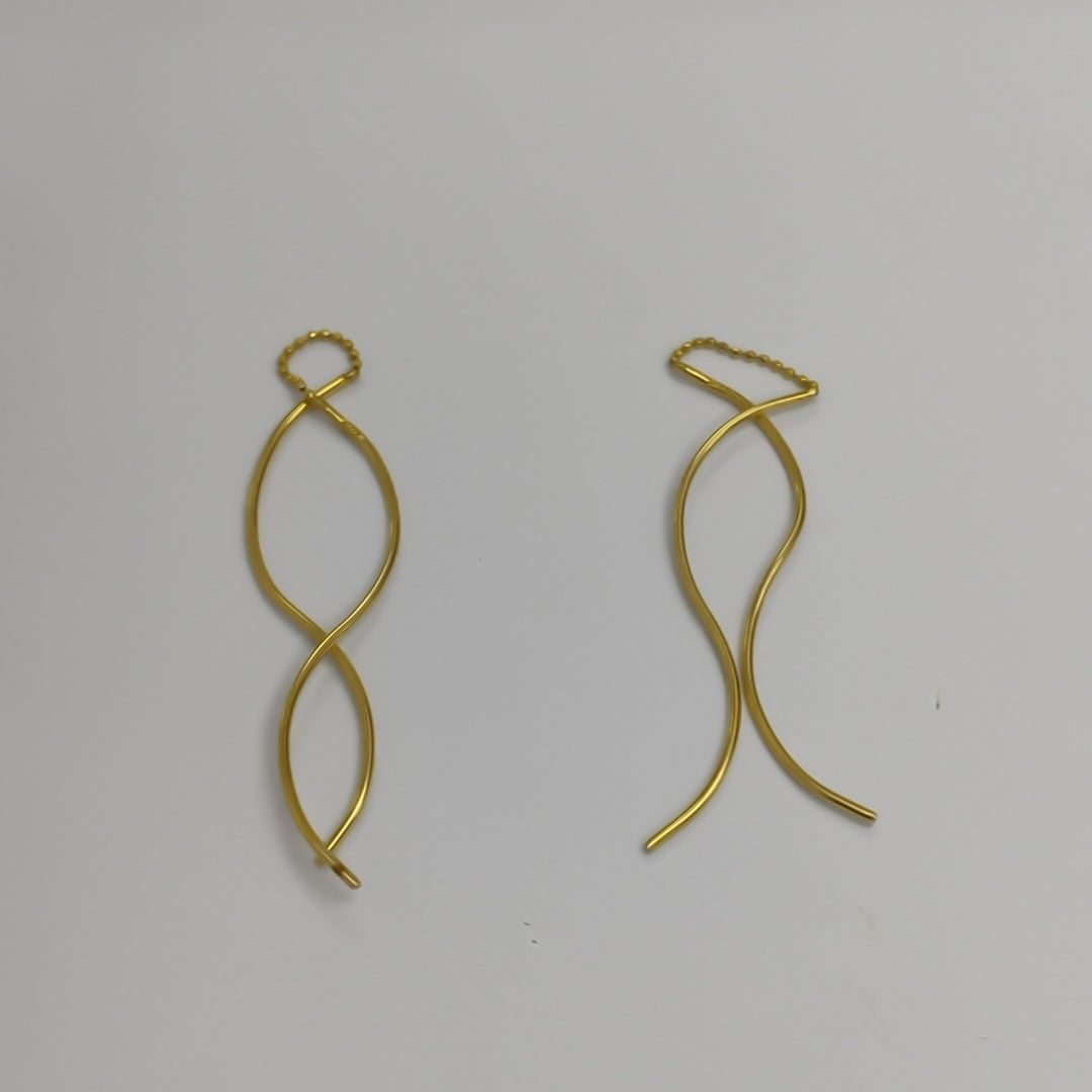 VIOLADORES PAR ORO 14 K 2,10 GRMS (SEMINUEVO)