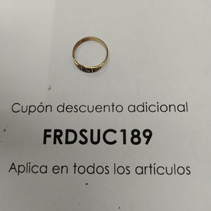 ANILLO DE GRADUACIÓN ORO 8 K 1.4 GRMS (SEMINUEVO)
