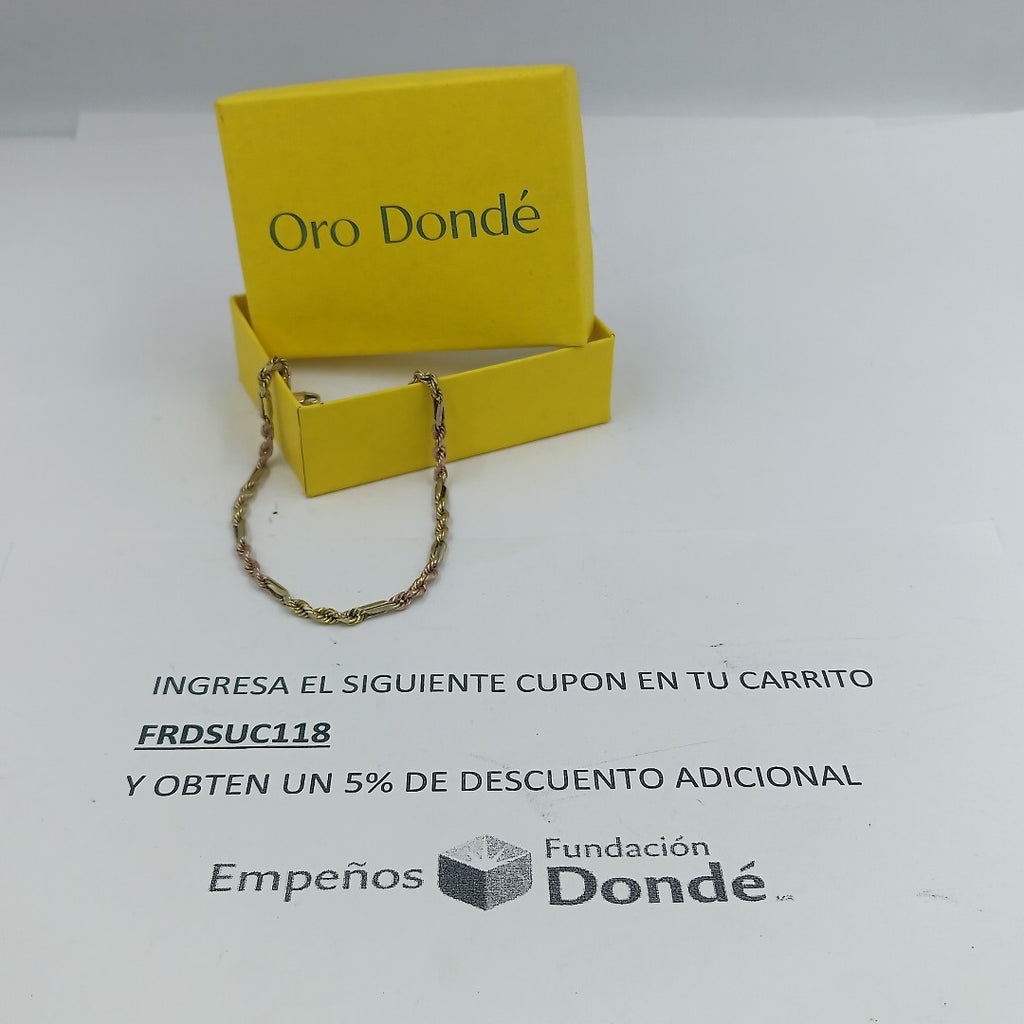 PULSERA ORO 10 K 3.7 GRMS (SEMINUEVO)