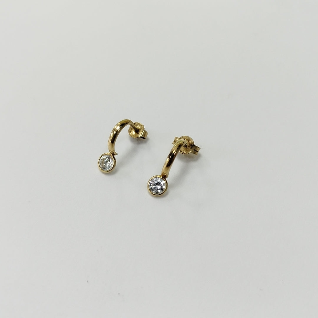 ARETES PAR ORO 14 K 0.8 GRMS (SEMINUEVO)