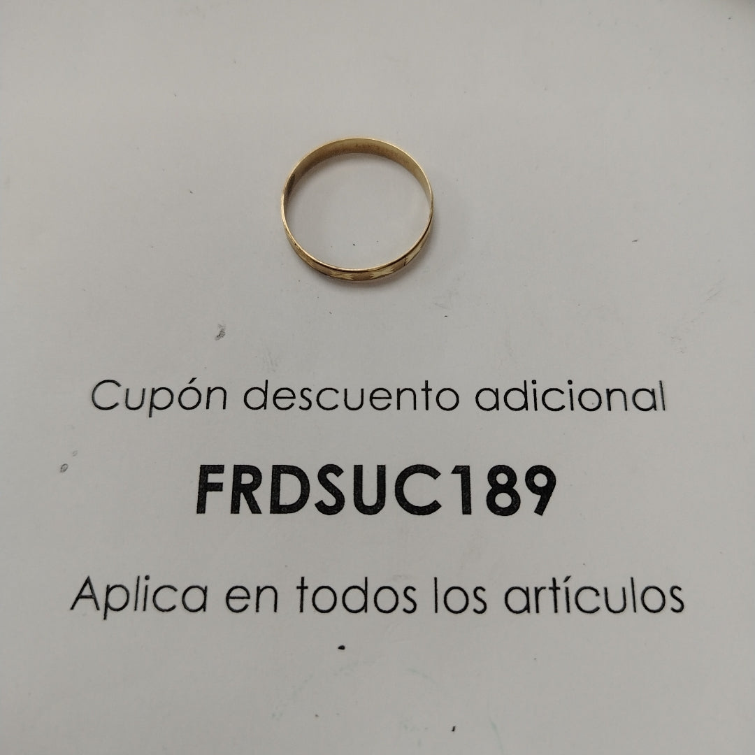 ARGOLLA ORO 10 K 1.4 GRMS (SEMINUEVO)