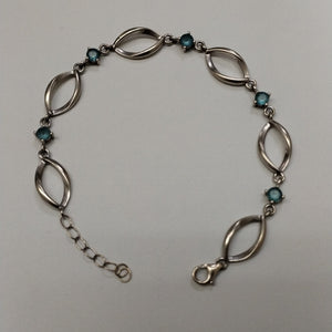PULSERA ORO BLANCO 14 K 9,00 GRMS (SEMINUEVO)
