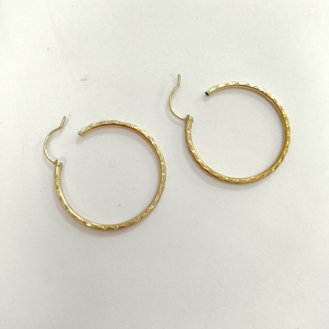 ARRACADAS PAR ORO 10 K 2.5 GRMS (SEMINUEVO)