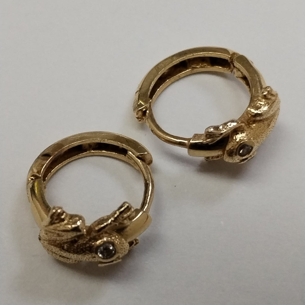 ARRACADAS PAR ORO 14 K 2,60 GRMS (SEMINUEVO)