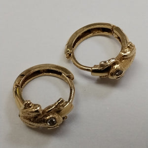 ARRACADAS PAR ORO 14 K 2,60 GRMS (SEMINUEVO)