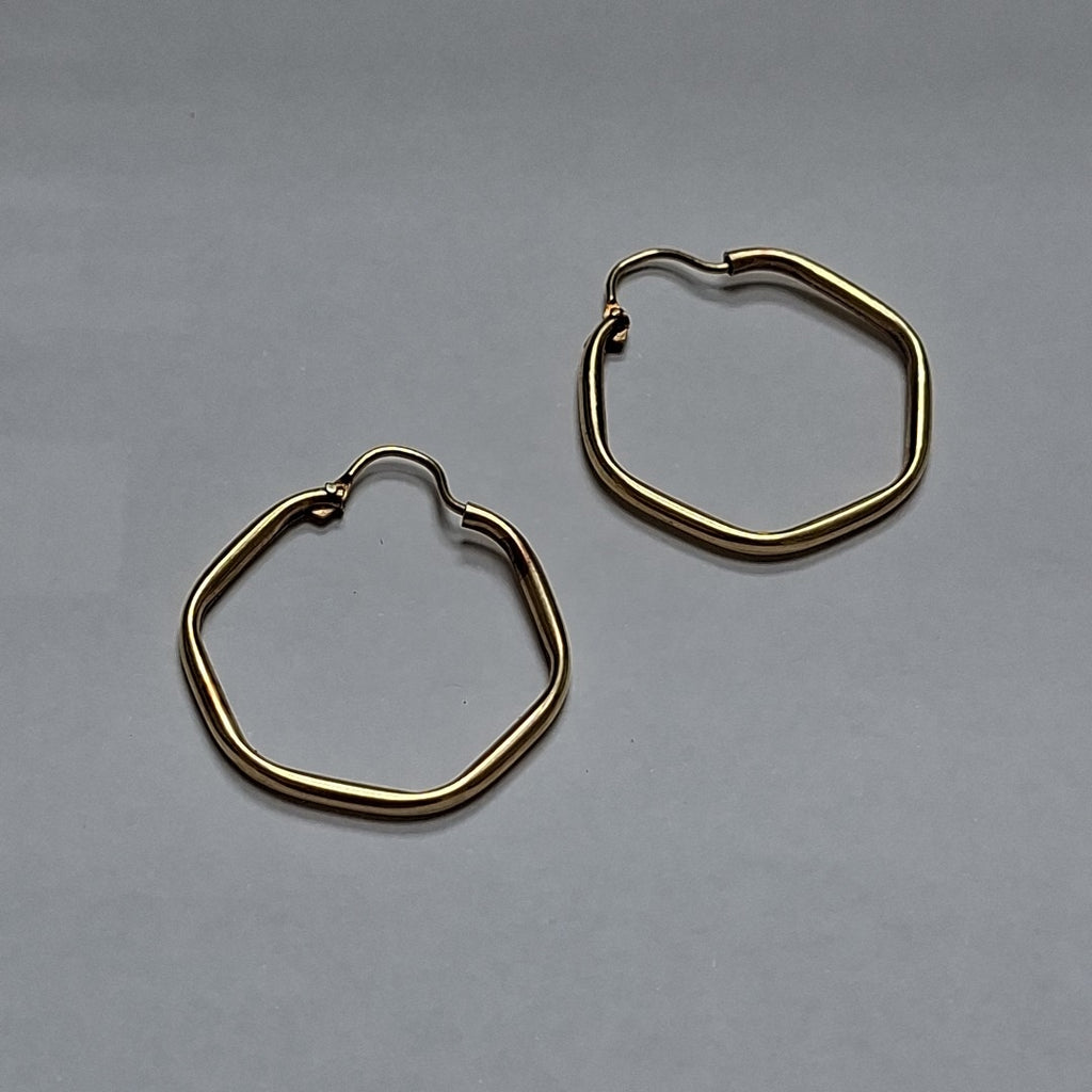 ARRACADAS PAR ORO 14 K 2.6 GRMS (SEMINUEVO)
