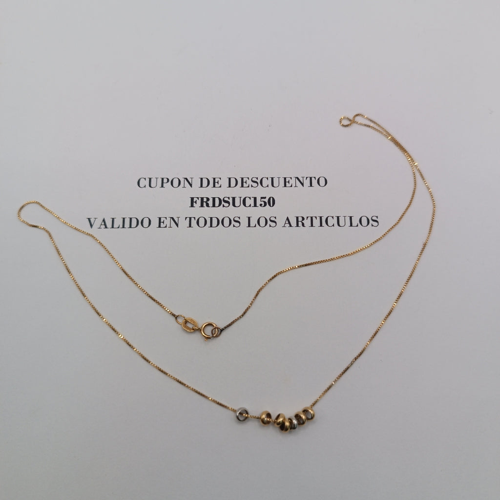 GARGANTILLA ORO 14 K 1,50 GRMS (SEMINUEVO)