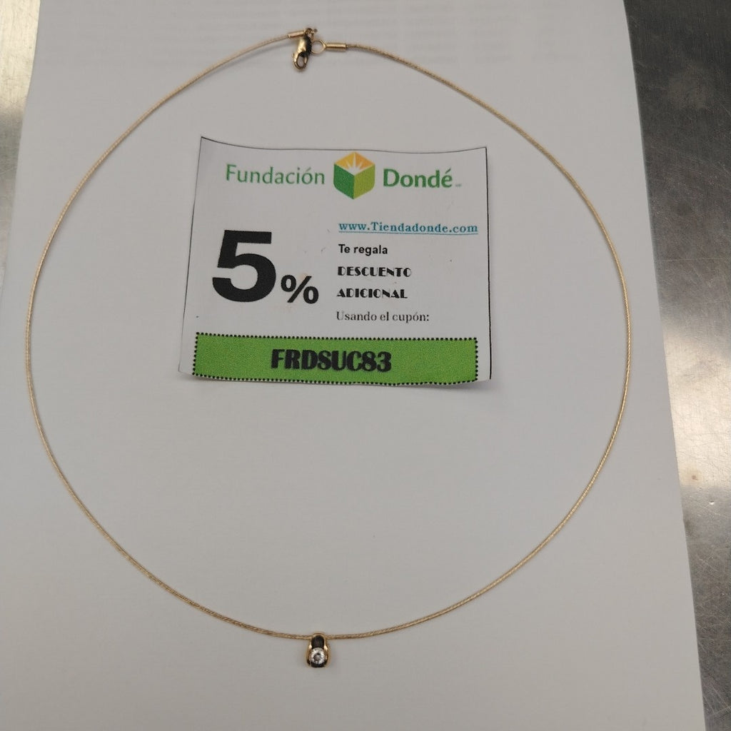 CADENA, DIJE ORO 14 K 3 GRMS (SEMINUEVO)