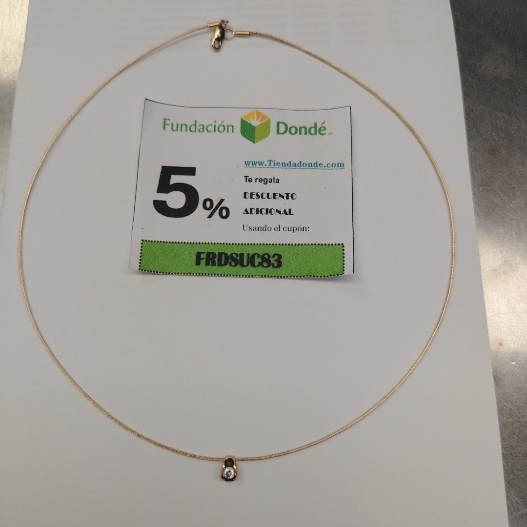 CADENA, DIJE ORO 14 K 3 GRMS (SEMINUEVO)