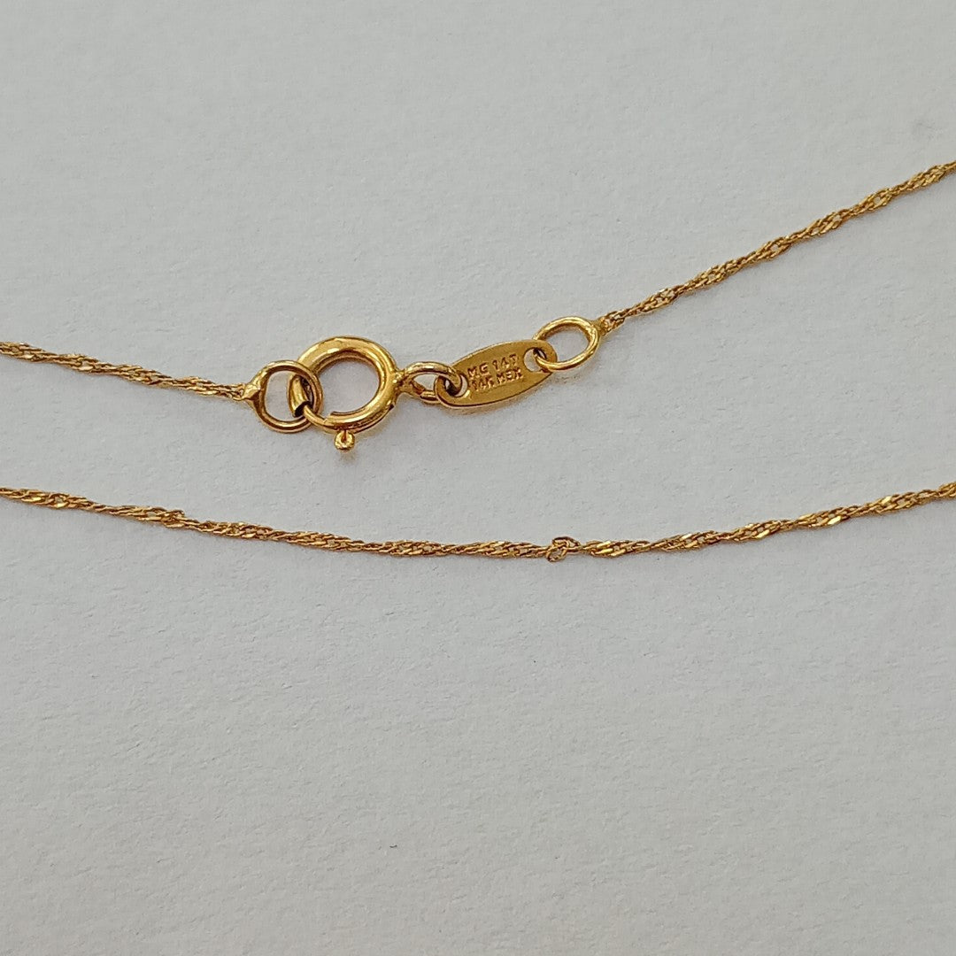 CADENA ORO 14 K 0.6 GRMS (SEMINUEVO)