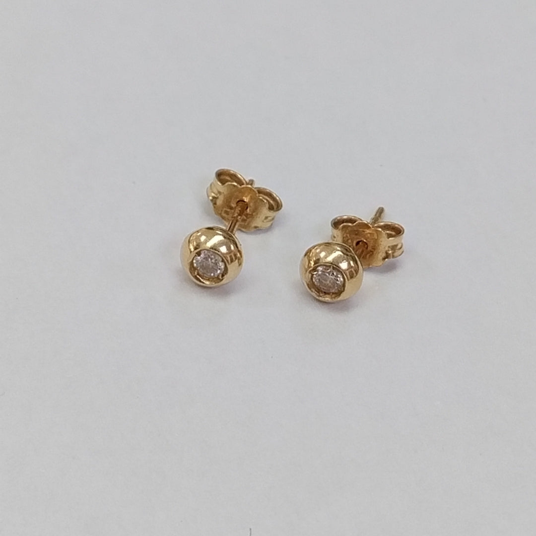 BROQUELES PAR ORO 14 K 1,40 GRMS (SEMINUEVO)