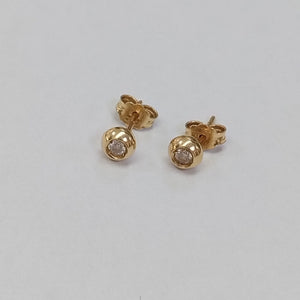 BROQUELES PAR ORO 14 K 1,40 GRMS (SEMINUEVO)