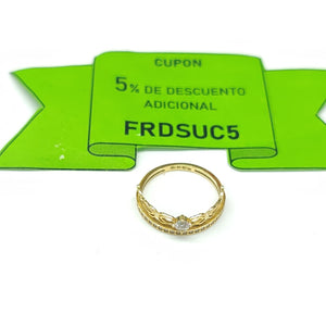 ANILLO ORO 14 K 1.5 GRMS (SEMINUEVO)