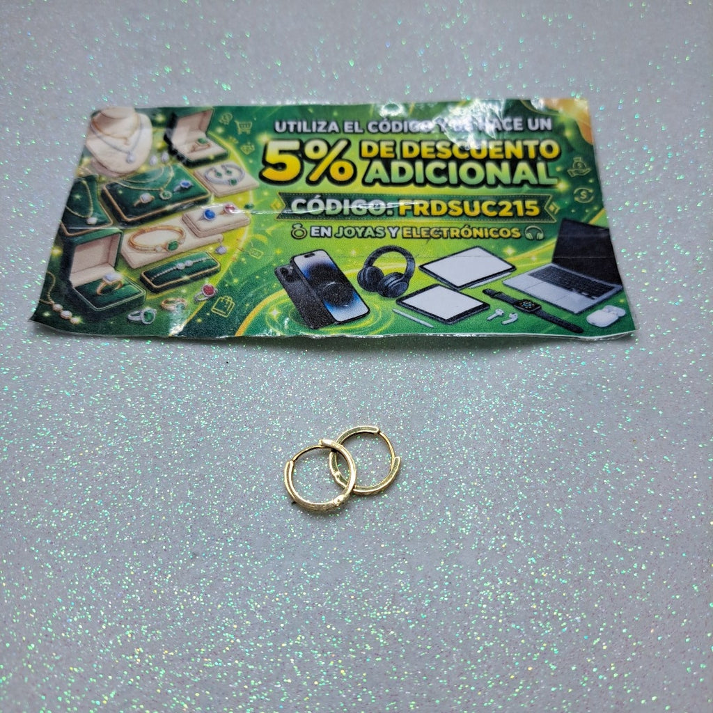 ARRACADAS PAR ORO 14 K 1,10 GRMS (SEMINUEVO)