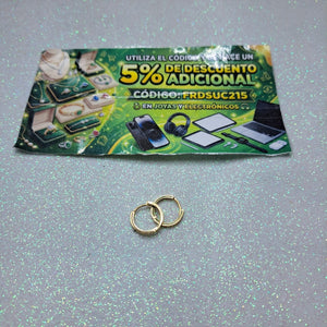ARRACADAS PAR ORO 14 K 1,10 GRMS (SEMINUEVO)