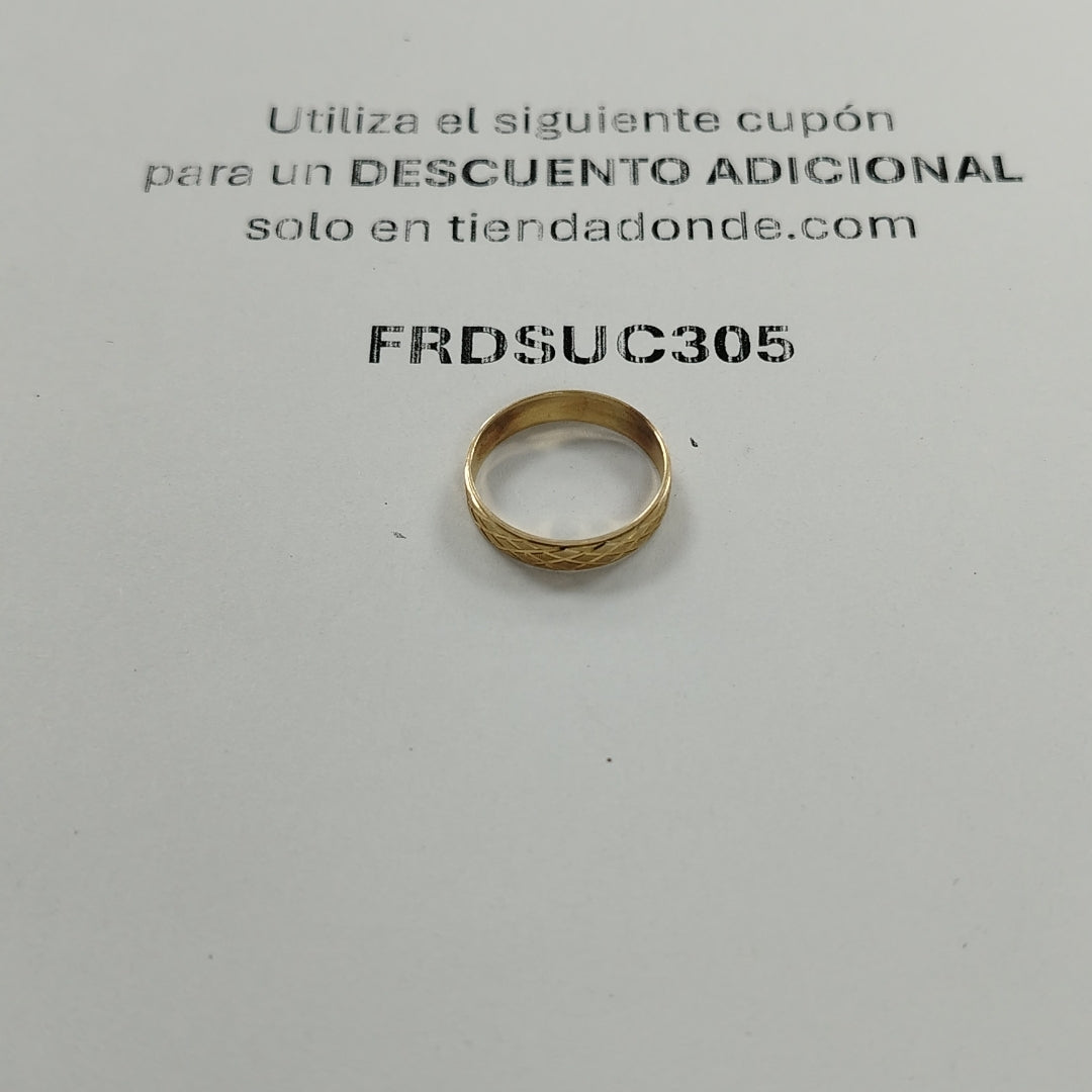 ARGOLLA ORO 10 K 1.1 GRMS (SEMINUEVO)
