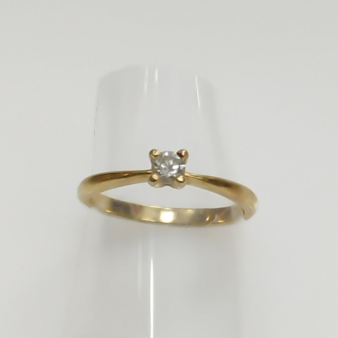 SOLITARIO ORO 14 K 2,30 GRMS (SEMINUEVO)