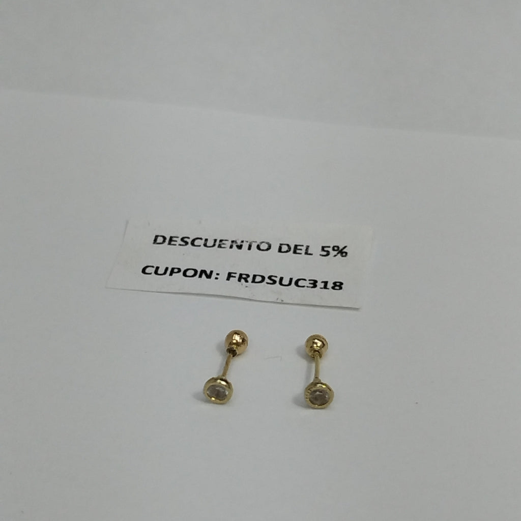 BROQUELES PAR ORO 10 K 0.4 GRMS (SEMINUEVO)