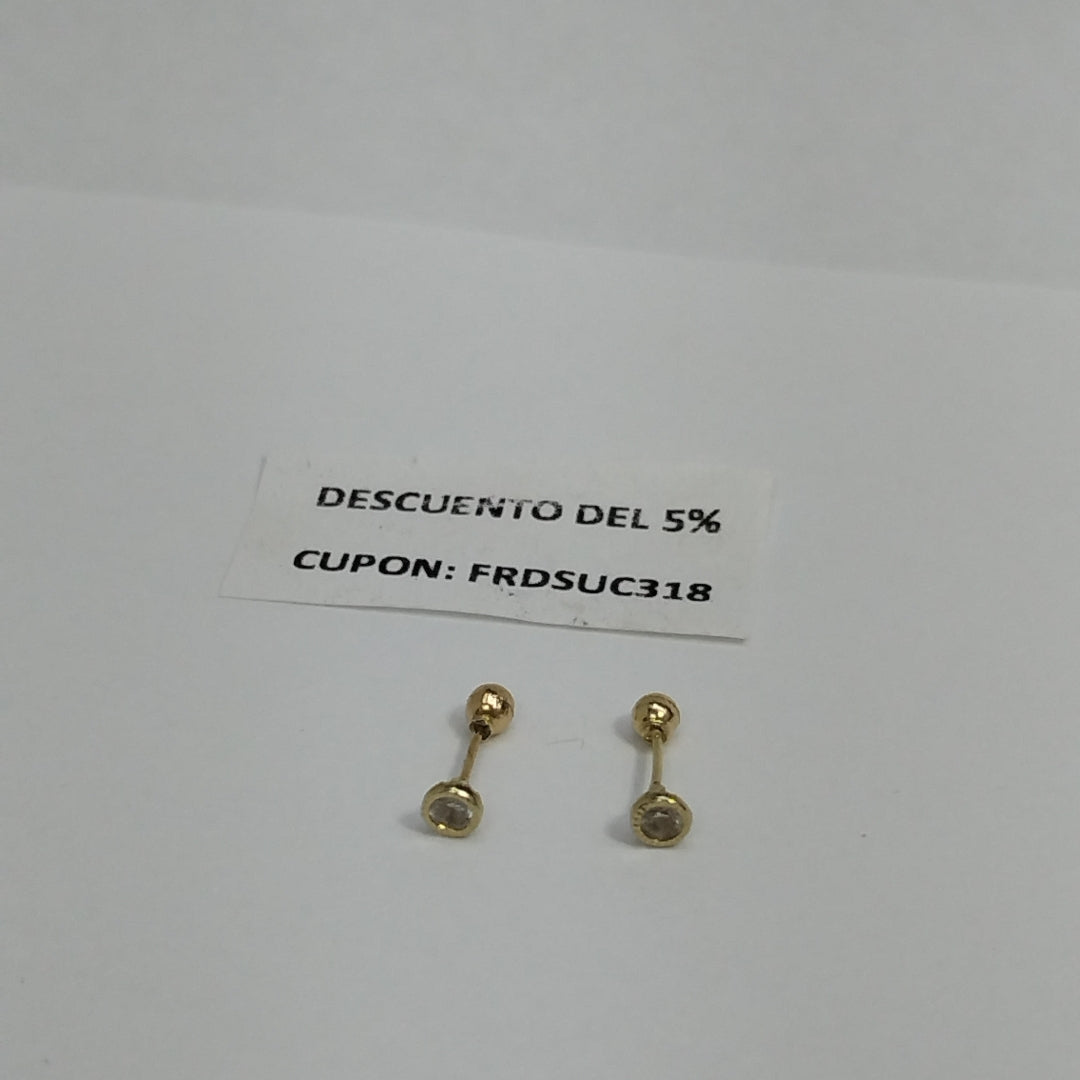 BROQUELES PAR ORO 10 K 0.4 GRMS (SEMINUEVO)