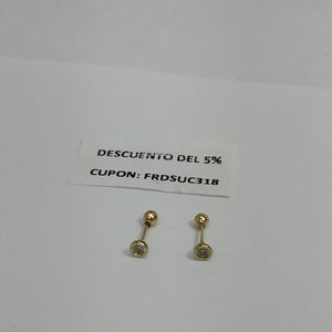 BROQUELES PAR ORO 10 K 0.4 GRMS (SEMINUEVO)