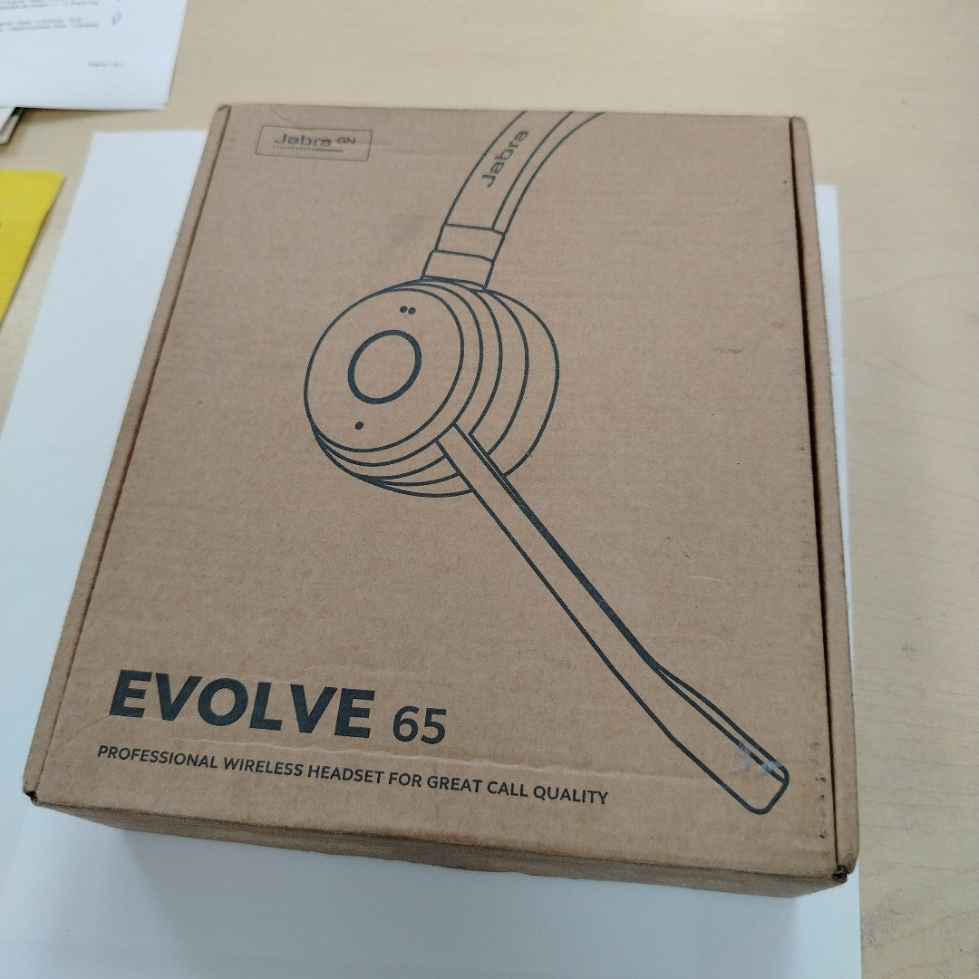 AUDIFONOS JABRA EVOLVE 65 HSC018W INALAMBRICO ON EAR (SEMINUEVO)