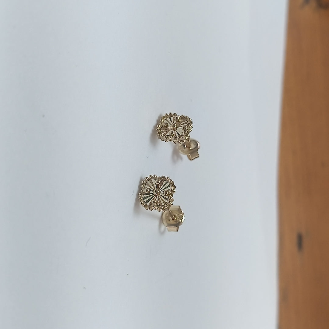 BROQUELES ORO 14K 1.5 (NUEVO)