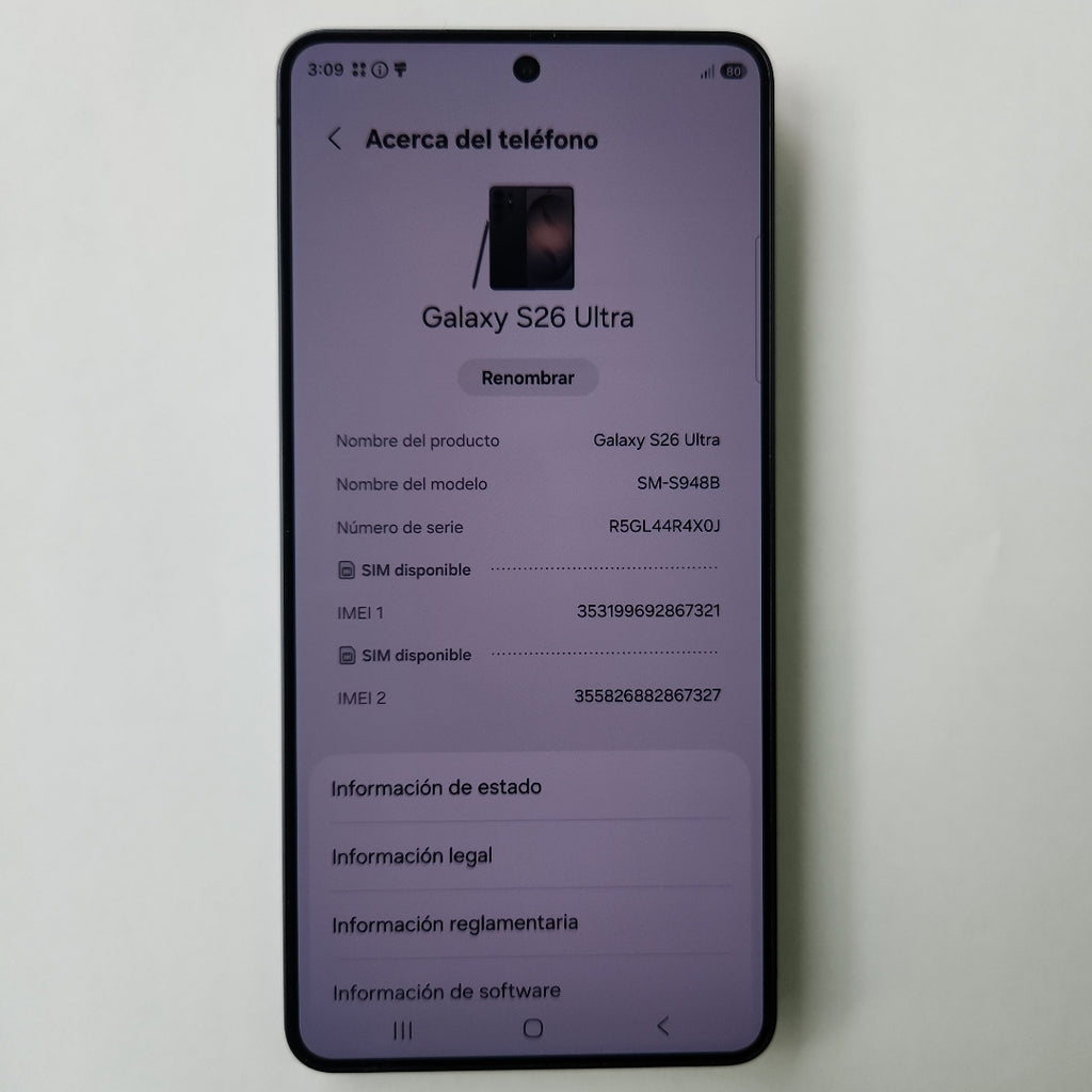 CELULAR SAMSUNG GALAXY S26 ULTRA SM-S948B (2026) 512 GB 12 GB RAM (SEMINUEVO)