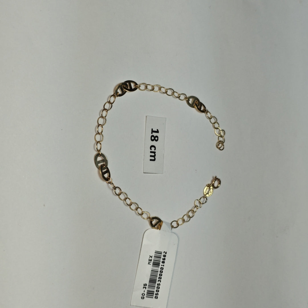 PULSERA ESPECIAL 14K 18 CM 1.5 GR (NUEVO)