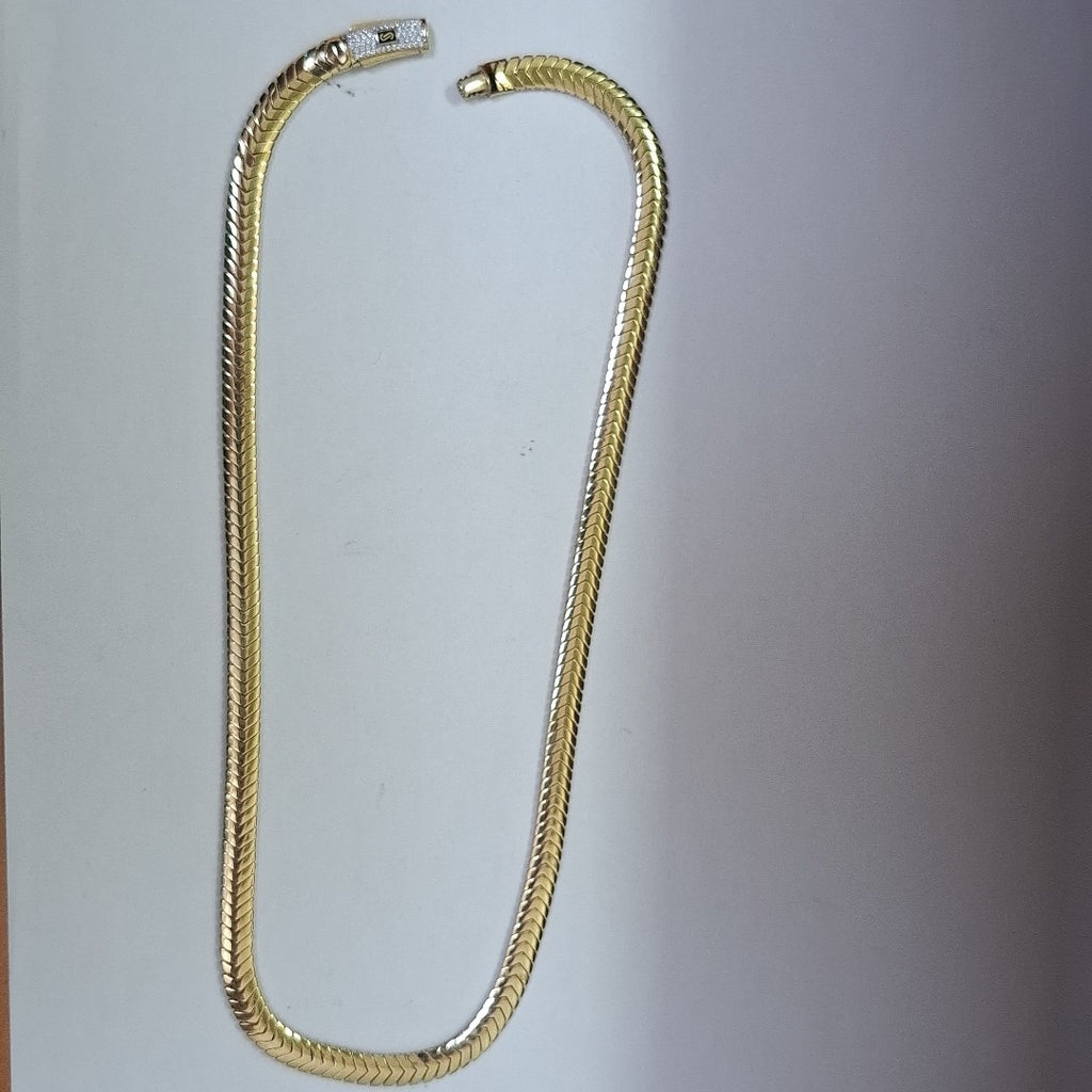 CADENA MONACO ORO 14K 15.5 (NUEVO)