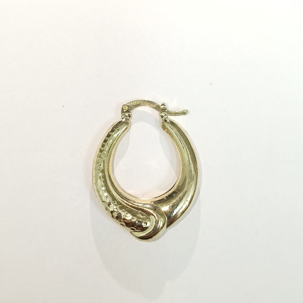 ARETES ARRACADAS ENTRELAZADAS 14K 2.5 GR (NUEVO)