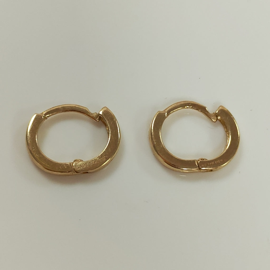 ARETES HUGGIE 14K 1.3 GR (NUEVO)