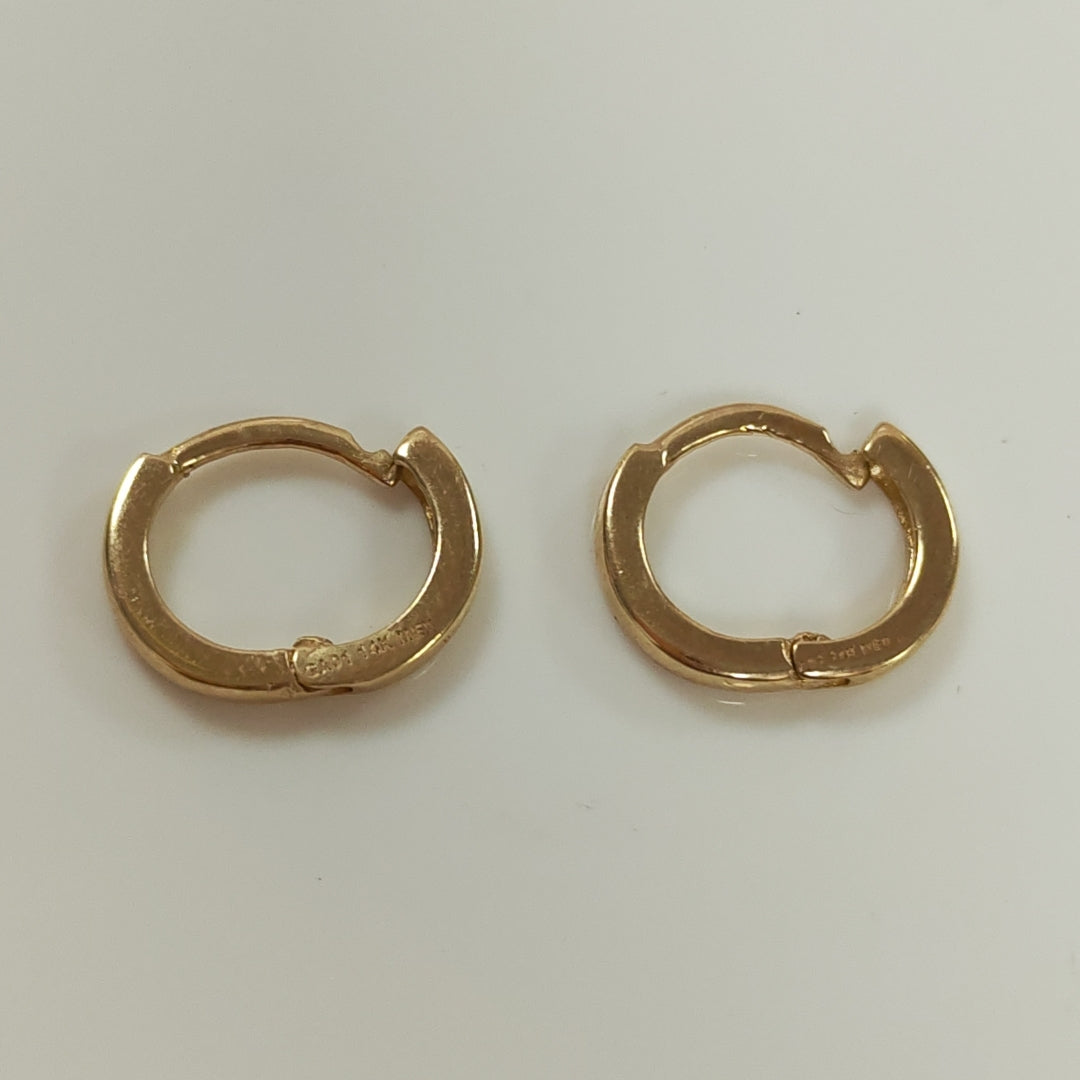 ARETES HUGGIE 14K 1.3 GR (NUEVO)