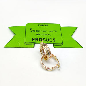 ARRACADAS ORO 14K 2.4 (NUEVO)