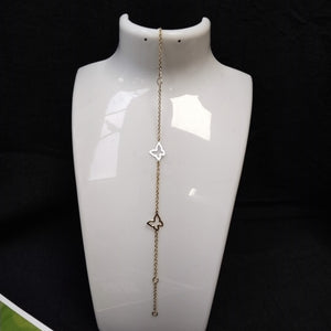 PULSERA ESPECIAL C MARIPOSAS 14K 18 CM 1.7 GR (NUEVO)