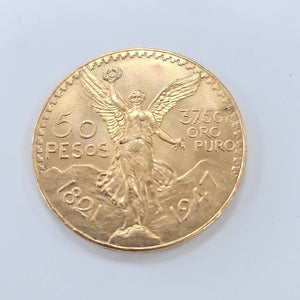 Moneda Centenario Cincuenta Pesos Oro Mexicano 21.6K