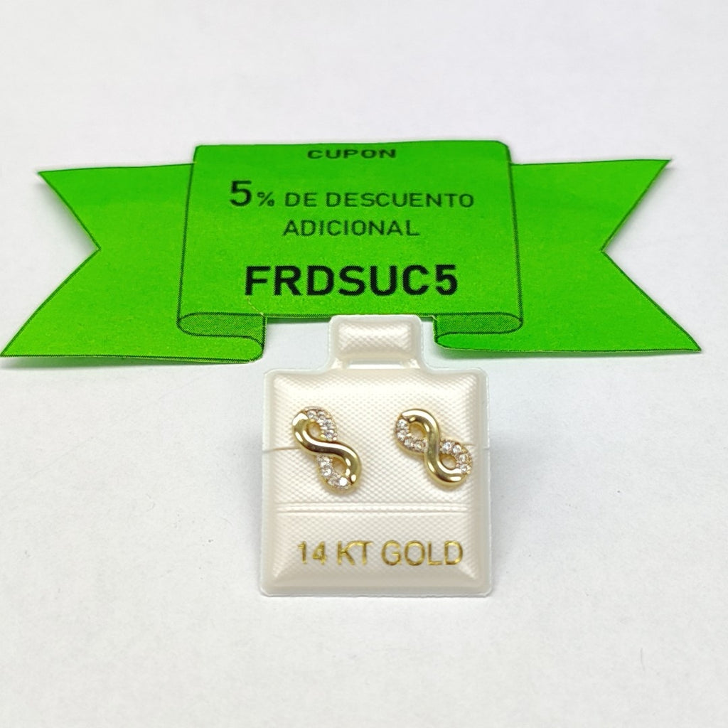 BROQUELES ORO 14K 1.3 (NUEVO)