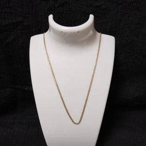 CADENAS BARBADA DIAMANTADA ORO 14K 55 CM 5.7 GR (NUEVO)