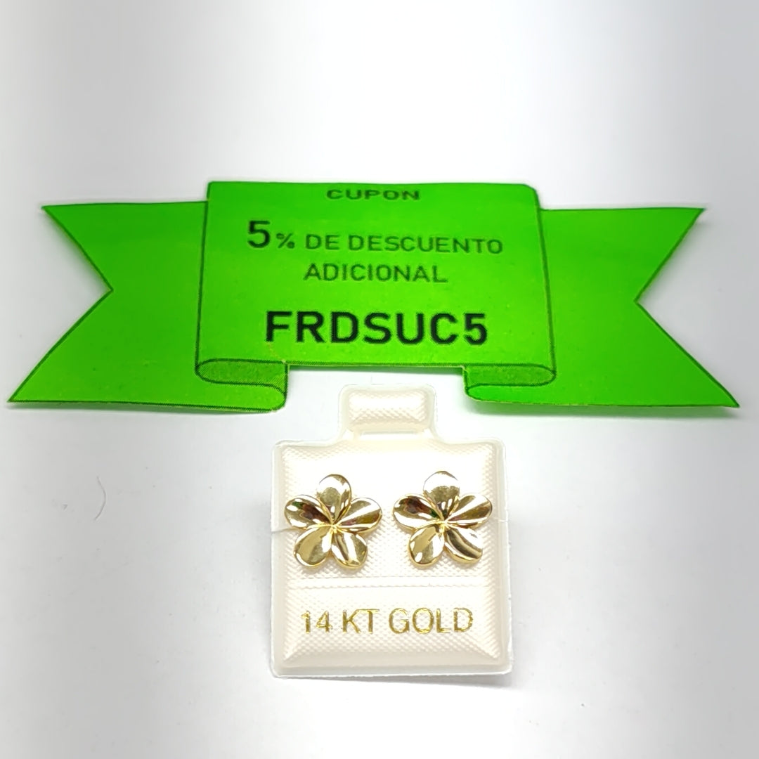 BROQUELES ORO 14K 1.5 (NUEVO)