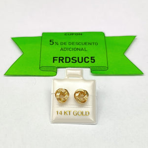 BROQUELES ORO 14K 1.8 (NUEVO)