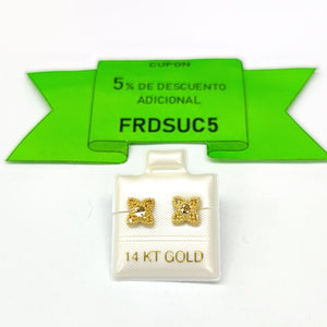 BROQUELES ORO 14K 1.6 (NUEVO)