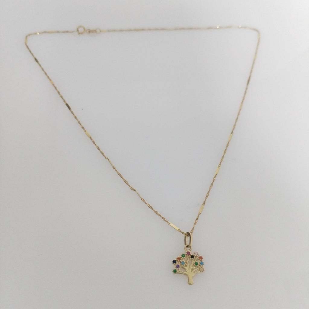 CADENA, DIJE ORO 14 K 2 GRMS (SEMINUEVO)