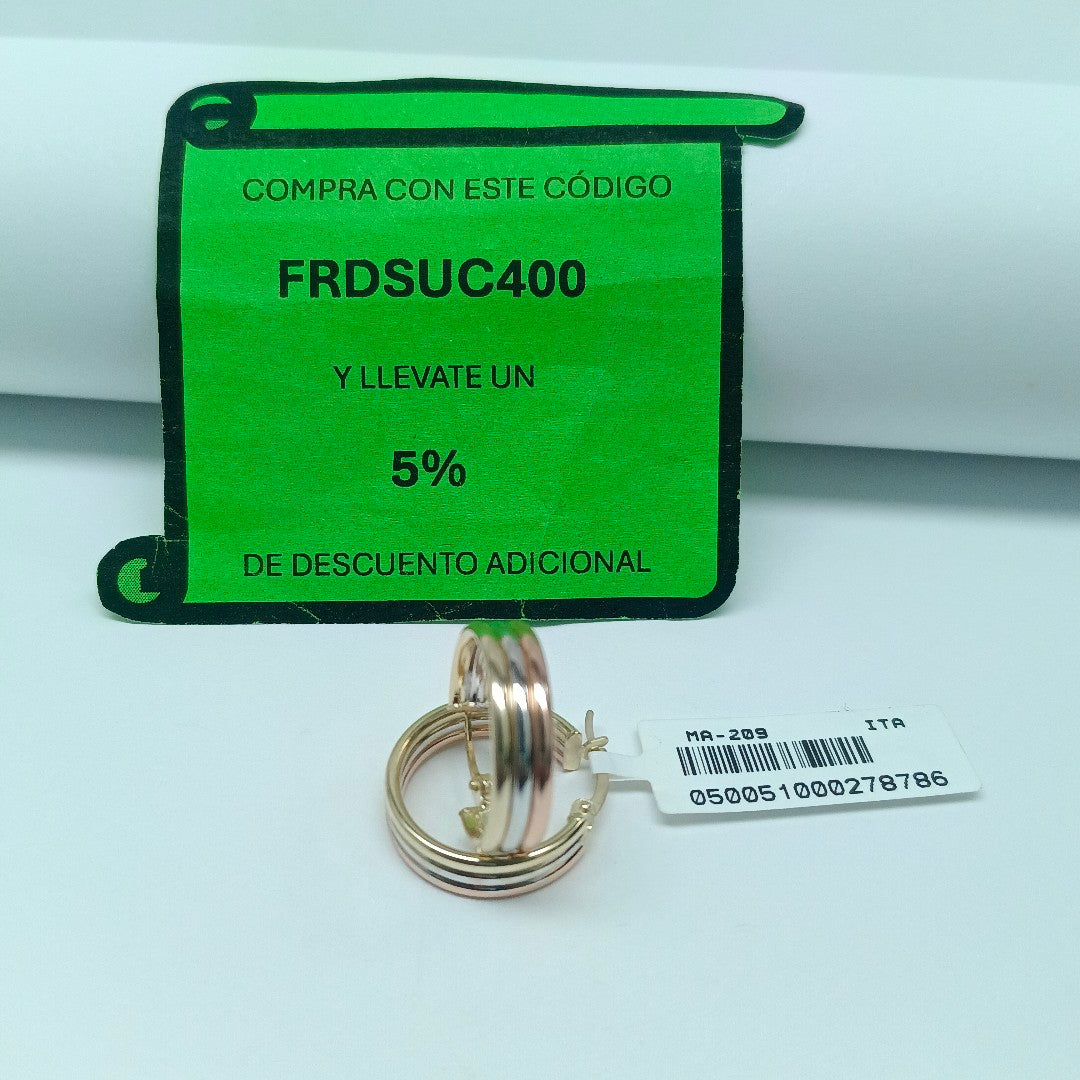 ARRACADAS ORO 14K 2.4 (NUEVO)