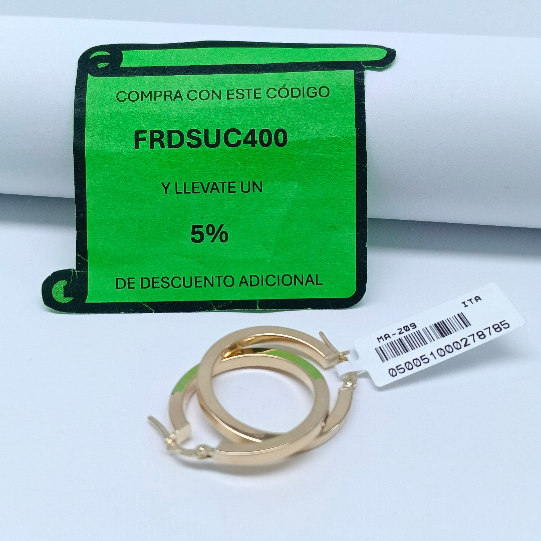 ARRACADAS ORO 14K 2.2 (NUEVO)