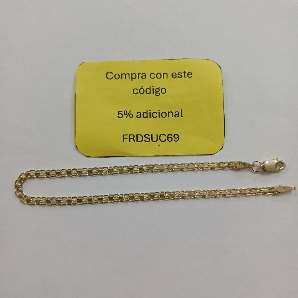 PULSERA BISMARK 14K 18 CM 2.4 GR (NUEVO)