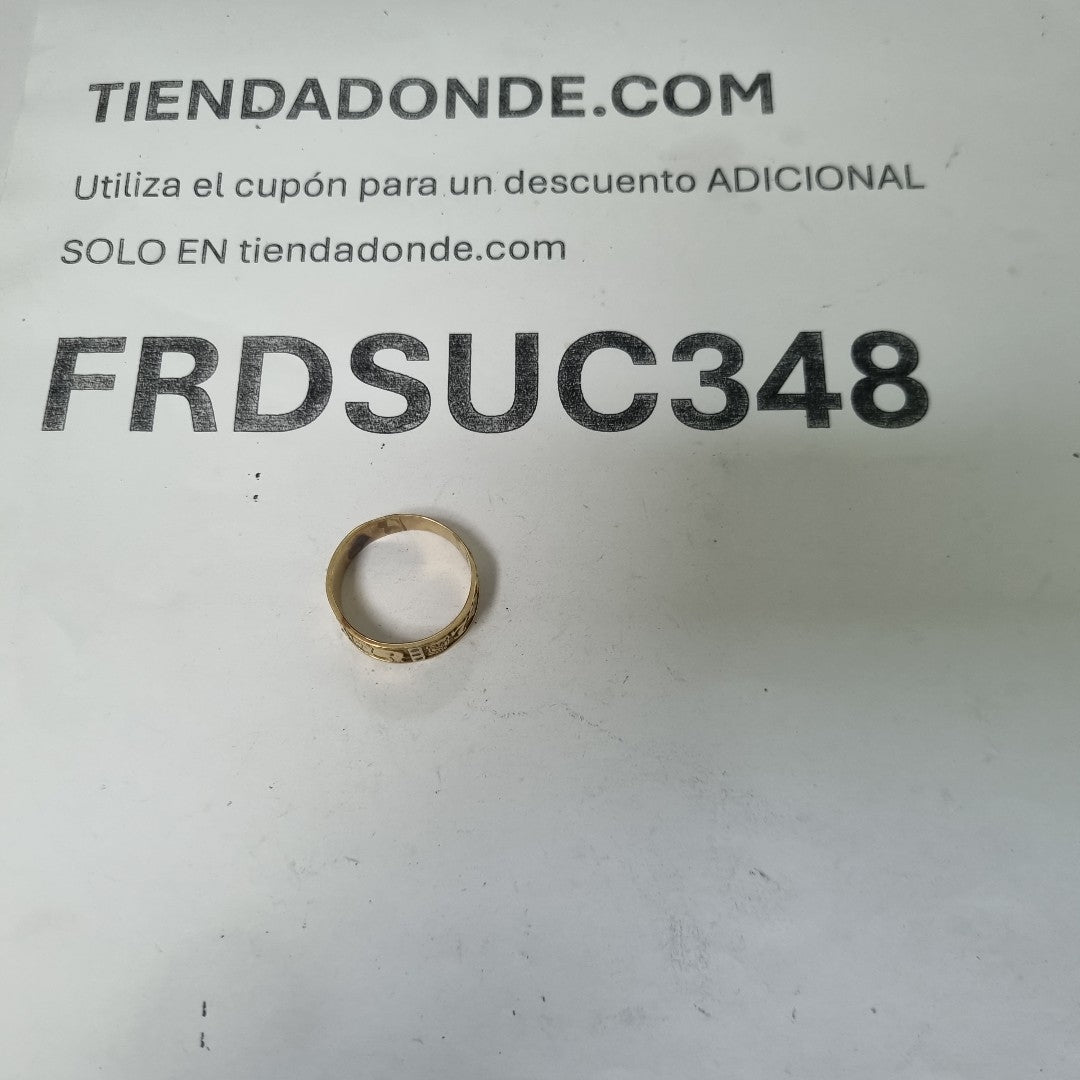 ARGOLLA DE LA SUERTE ORO 14 K 4 GRMS (SEMINUEVO)